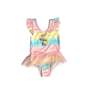 Unicorn Tie Dye One Piece Swim Suit